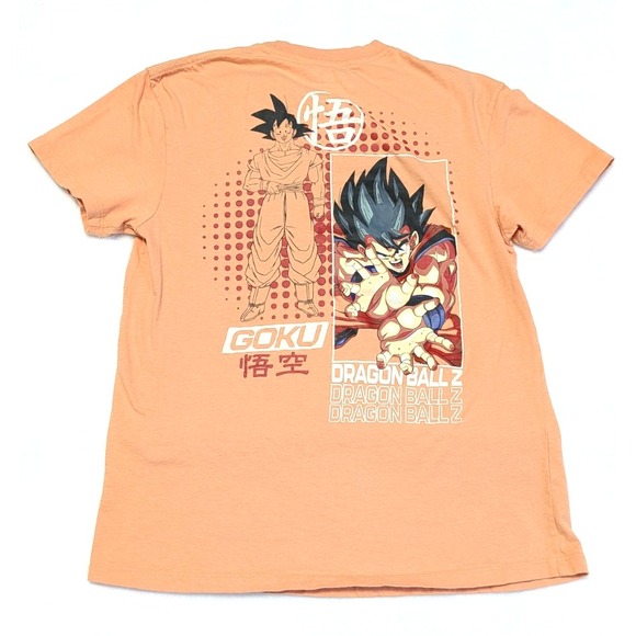 dragon ball z Other - Boys Dragon Ball-Z Front and Back Graphic Short Sleeve T-Shirt - Orange SIZE XL